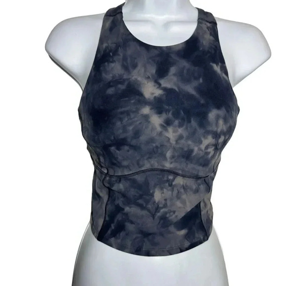Lululemon Key to Balance Tank Top Diamond Dye Lunar Rock True Navy size 0 - Picture 2 of 7